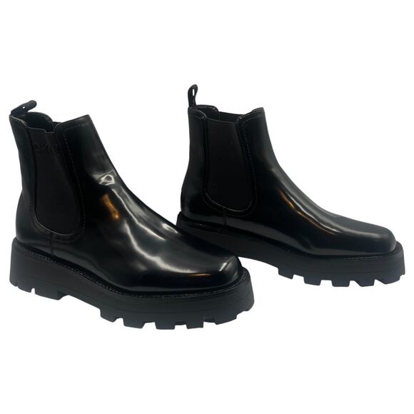 DKNY Senni Chelsea Lug Sole Chunky Platform Ankle Boots Booties Black Size 9 - Picture 3 of 9
